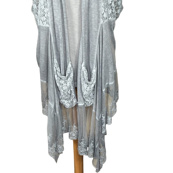 Simply Couture Tunic Length Lace & Knit Vest With Top 1XL May Fit L/XL N… - Picture 3 of 15